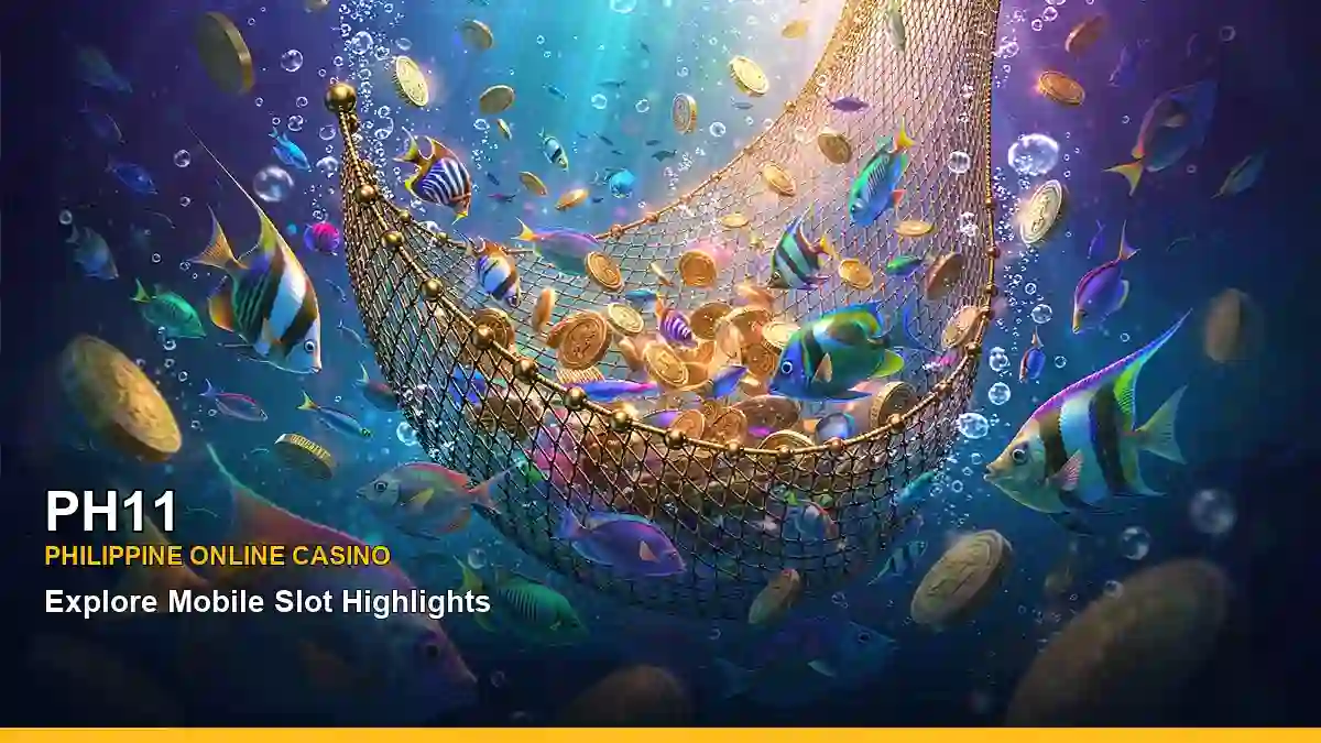 PH11 casino fishing games shown through a Philippine gaming interface with a bountiful catch