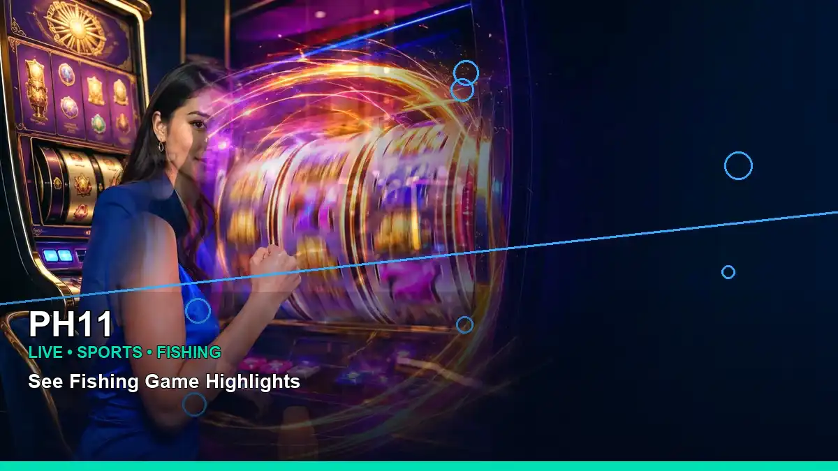 PH11 live gaming information for Philippine users, featuring a mobile casino interface in a close-up composition