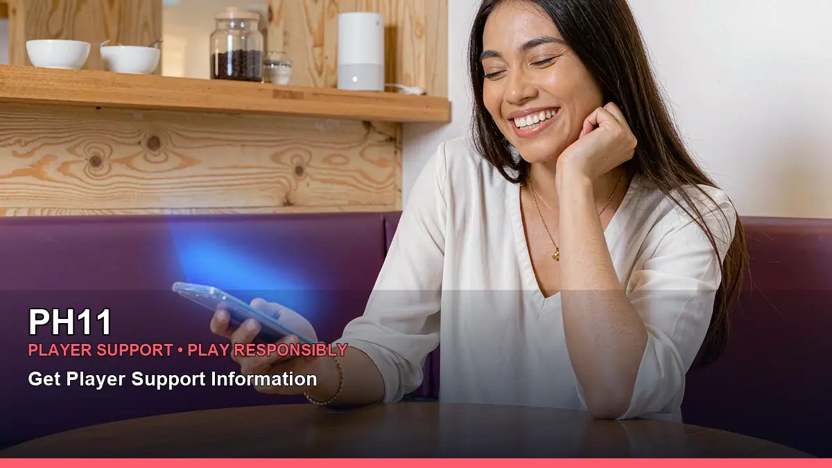 PH11 payment options with an adult Philippine woman and a clean streaming-inspired visual layout